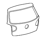 5K6827025J - Body: Lift Gate for Volkswagen: Golf, Golf R, GTI Image