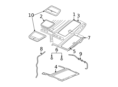Sunroof for 2008 Jeep Commander #0