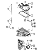 4593588AA - Engine 4.0L V6 DOHC: Windage Tray for Mopar Image