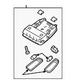 92800B2030BF3 - : Overhead Lamp for Kia: Soul Image