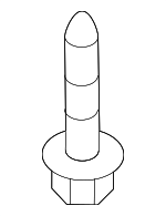 9KDB00616 - Body: Under Cover Retainer Screw for Mazda: 3, 6, CX-3, CX-30, CX-5, CX-50, CX-70, CX-9, CX-90, MX-30 EV, MX-5 Miata Image