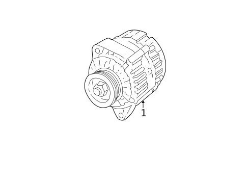 Alternator for 2002 Pontiac Sunfire #1