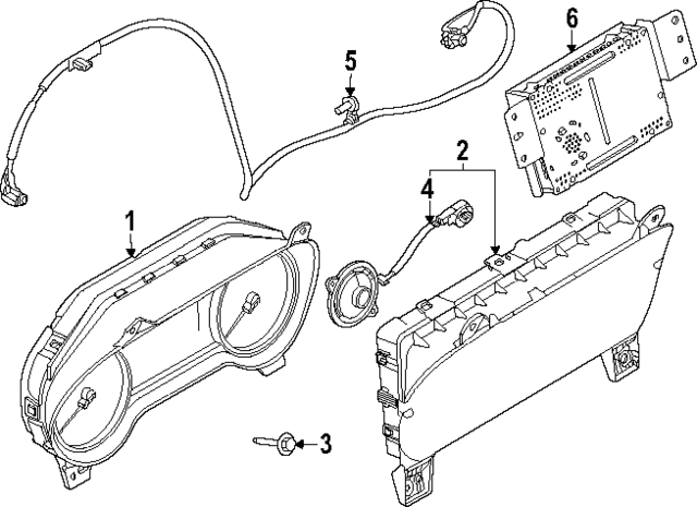PC3Z10849A - Body: Cluster Assembly for Ford: F-250 Super Duty, F-350 Super Duty, F-450 Super Duty, F-550 Super Duty Image