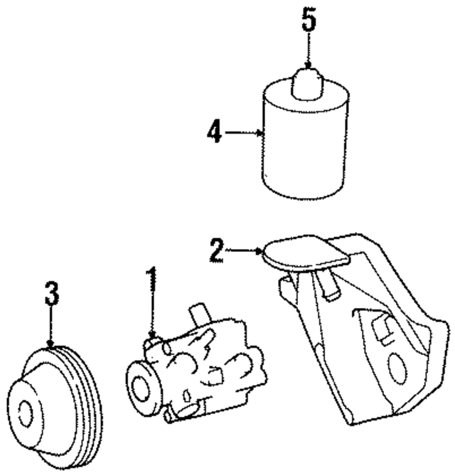 140460078087 - Steering: Power Steering Pump for Mercedes-Benz Image