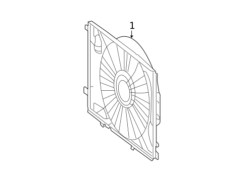 Cooling Fan for 2014 Mercedes-Benz E 63 AMG&reg; #1