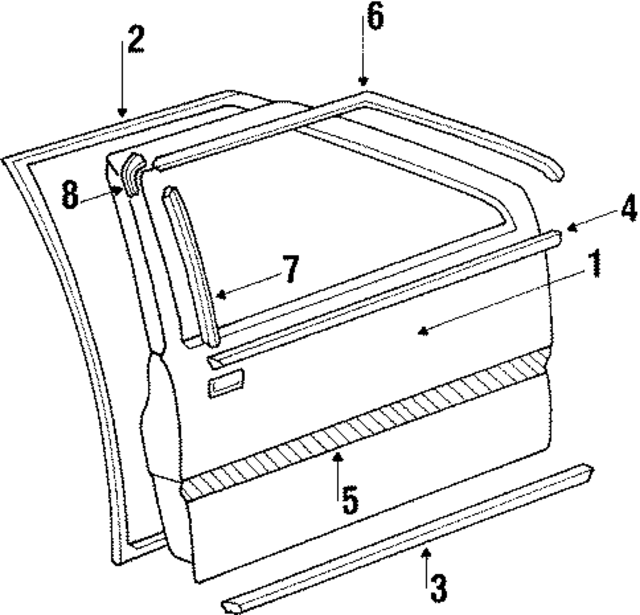 8213021101 - : Door Seal for Hyundai Image