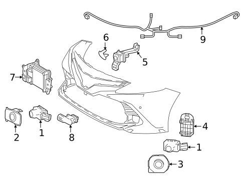 Electrical Components for 2020 Toyota Camry #0