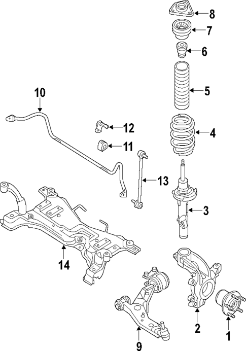 Front Suspension for 2012 Mazda 3 #0