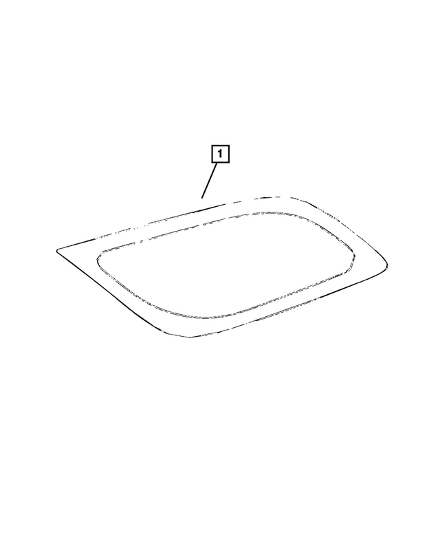 68092701AA - Glass: Quarter Window Glass, Left for Mopar Image image