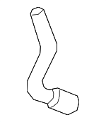 6K121049A - Cooling System: Water Hose for Audi Image