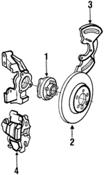 18060210 - Brakes: Rotor for Buick: Skyhawk, Skylark, Somerset, Somerset Regal | Cadillac: Cimarron | Chevrolet: Beretta, Cavalier, Corsica | Oldsmobile: Calais, Cutlass Calais, Firenza | Pontiac: Grand Am, J2000 Sunbird, Sunbird Image