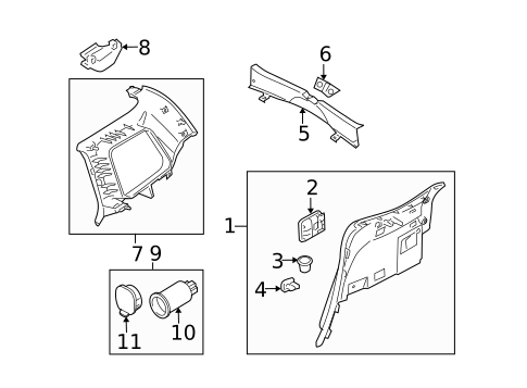 Interior Trim - Side Panel for 2006 Mazda 5 #0