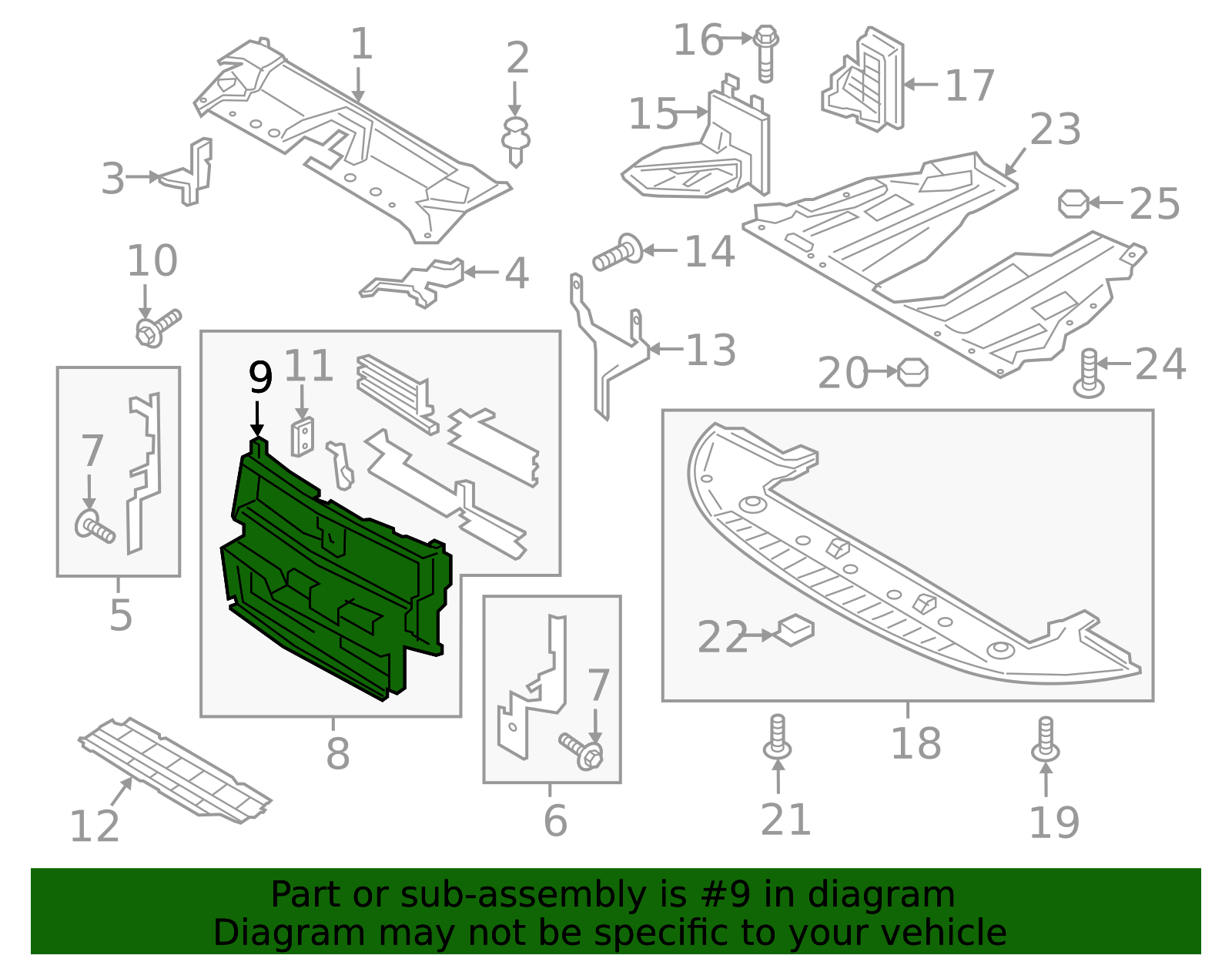 OEM GM Rear Bumper Guide Bracket – Driver Side – Fits 2017-2020 Acadia & XT6 – 84309652