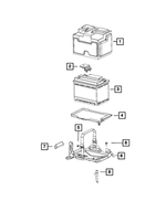 68201255AA - Electrical: Battery Cover for Mopar Image