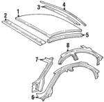 25632547 - Body: Roof Panel for Oldsmobile: Aurora Image