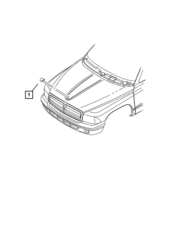 55295240AB - : Hood Medallion for Mopar Image