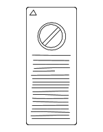 2118172420 - Body: Air Bag Label for Mercedes-Benz Image