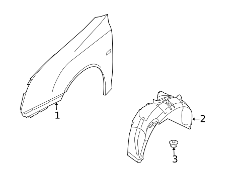 Fender & Components for 2007 Saab 9-3 #0