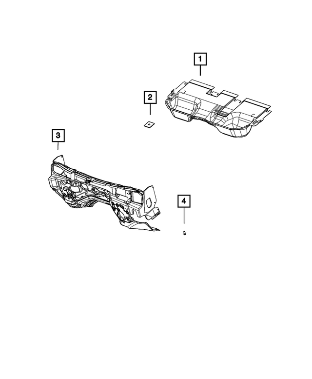 « 56021909AA – Interior Trim : Câblage De La Caisse Passe-cable pour Mopar Image »