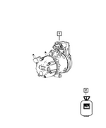 68590054AC - Air Conditioners and Heaters: Air Conditioning Compressor for Mopar Image