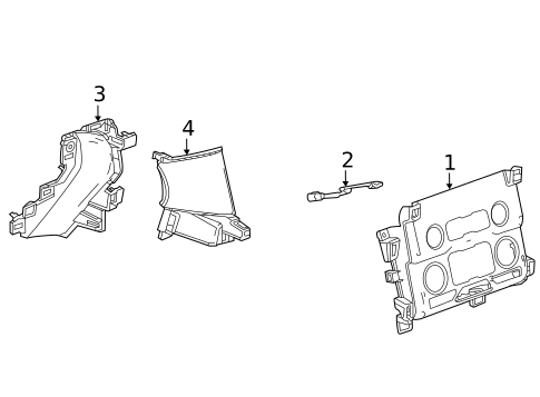 Instrument Panel Components for 2022 Chevrolet Tahoe #2