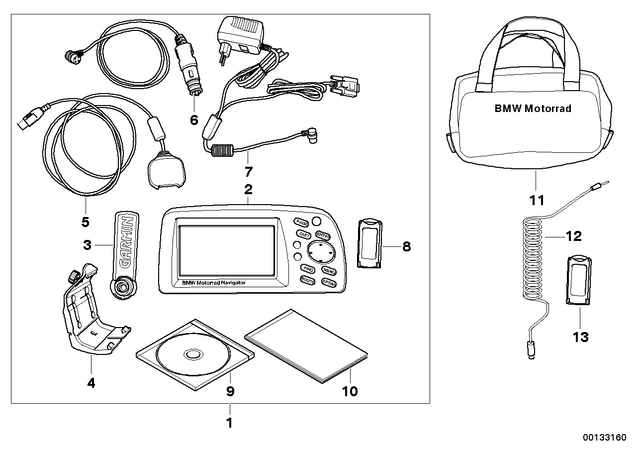 71607670580 - : Antenna, Navigator Garmin for BMW-Motorrad Image