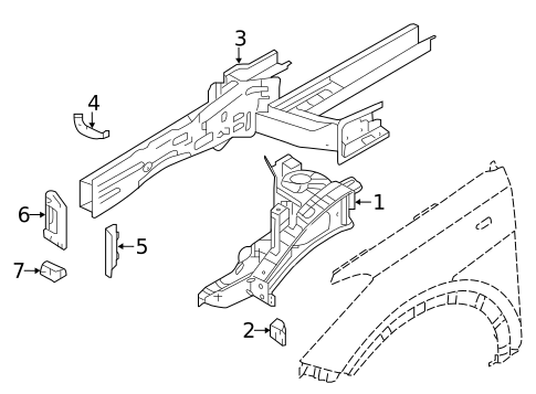 Inner Components for 2017 Hyundai Santa Fe #0