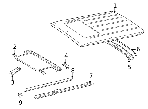 Roof & Components for 2005 Mercedes-Benz G 500 #0