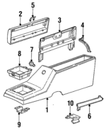 15597153 - Body: Console for Chevrolet: S10, S10 Blazer | GMC: Jimmy S15, S15 Image
