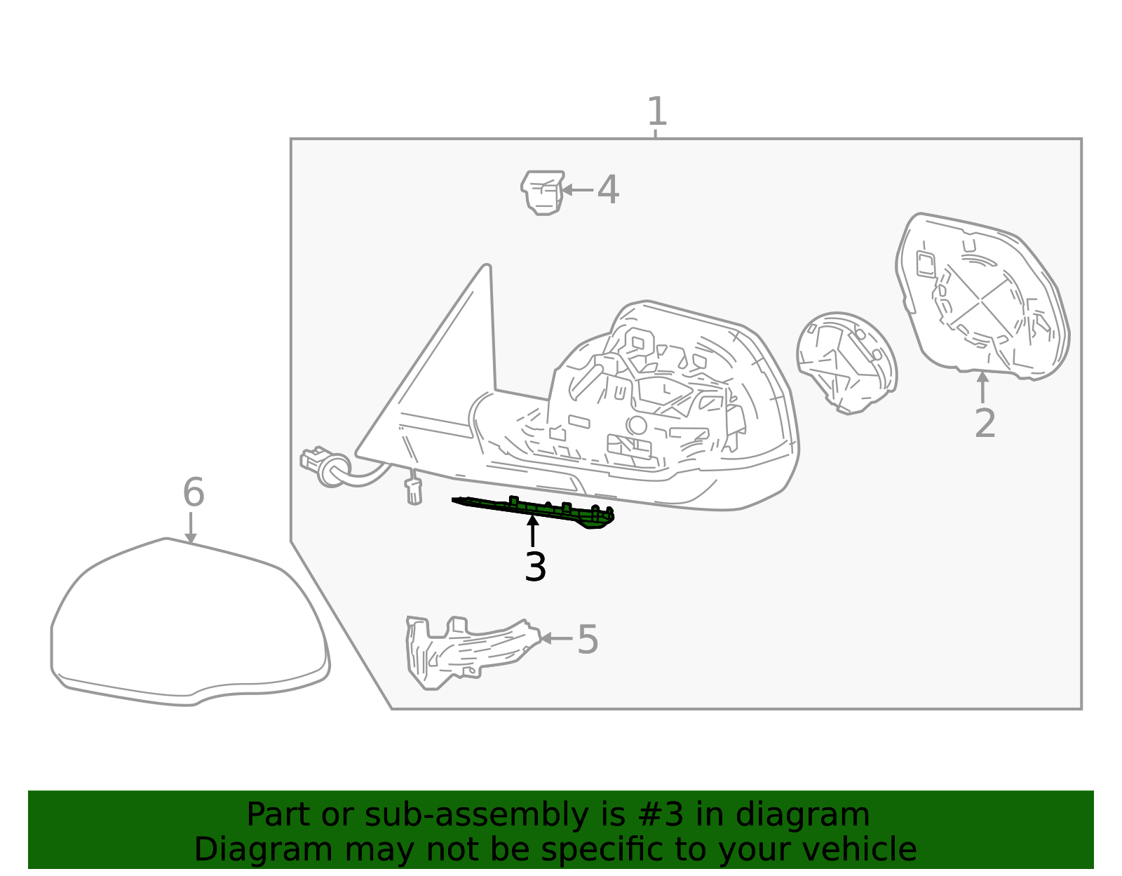 87944-0C031 - Door Mirror Trim Ring 2023-2025 Toyota Sequoia | Longo ...
