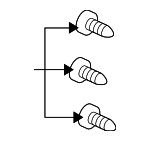 938910400808 - Body: Applique Screw for Acura: ILX, RL, RLX, TLX, TSX Image