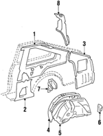 6170414900 - Body: Inner Panel for Toyota: Celica Image