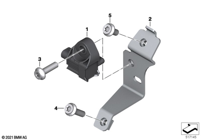 61358382720 - Audio, Navigation, Information Systems: Bracket Acceleration Sensor -  for BMW-Motorrad Image