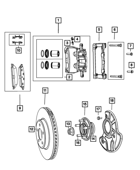 Front Brakes for 2015 Dodge Charger #0