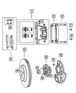 R8245095AA - Brakes: Disc Brake Caliper Assembly, Remanufactured, Left for Dodge: Charger Image