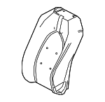 7155106720 - Body: Seat Back Pad for Toyota: Camry Image