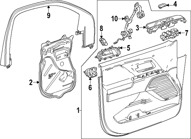 84987257 - : Trim Molding for Chevrolet: Silverado EV | GMC: Sierra EV Image