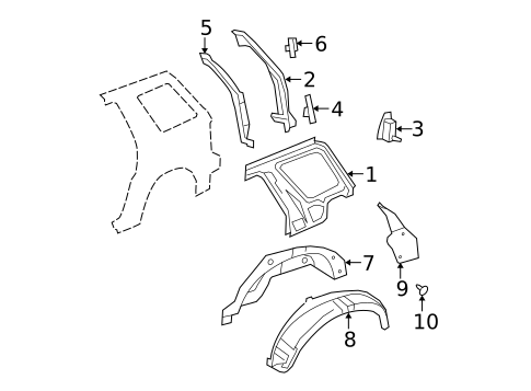 Inner Structure for 2005 Ford Explorer #0