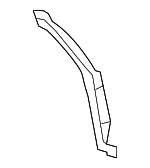 6L2Z7845114A - Body: Trough for Ford: Explorer | Lincoln: Aviator | Mercury: Mountaineer Image