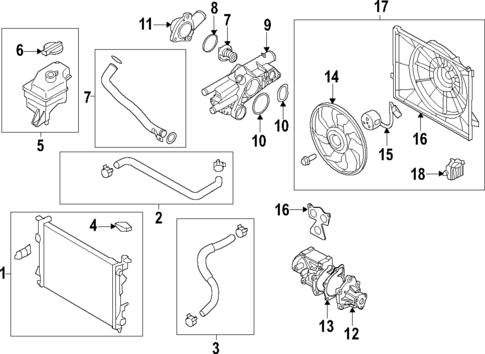 Water Pump for 2018 Kia Optima #1