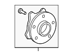 4355030051 - Brakes: Hub Assembly for Lexus: GS Turbo, GS200t, GS300, GS350, GS450h, RC Turbo, RC200t, RC300, RC350 Image