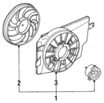 F5ZZ8C607A - Cooling System: Fan Assembly for Ford: Mustang Image