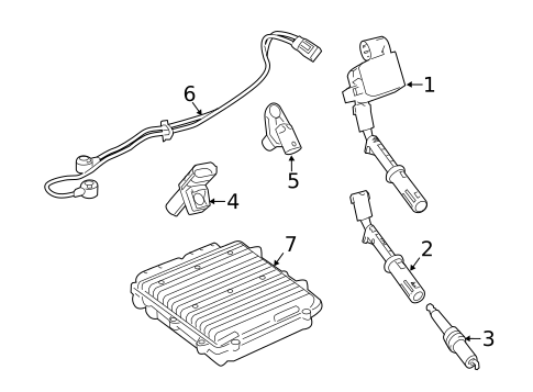 Ignition System for 2016 Mercedes-Benz CLS63 AMG S #1