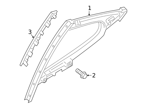 Glass & Hardware for 2020 Genesis G70 #0