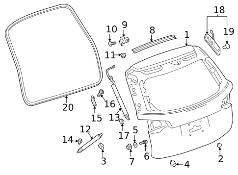 Liftgate for 2023 GMC Terrain #3