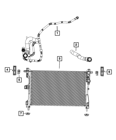 Radiator and Related Parts; Charge Air Cooler for 2022 Jeep Renegade #6