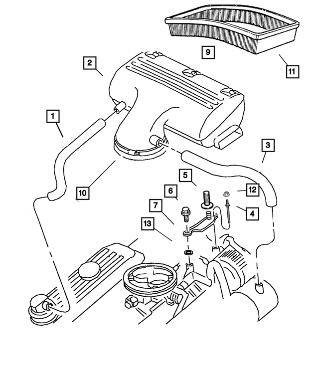 5018218AA - Fuel: Air Cleaner Cover for Mopar Image