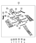6504028 - Body Sheet Metal Except Doors: Weld Stud for Mopar Image image