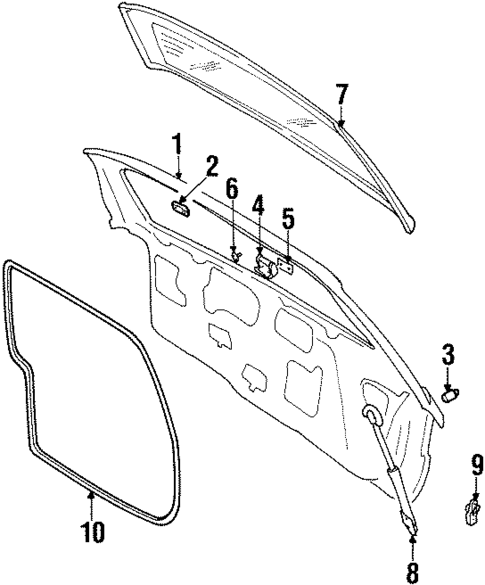 Gate & Hardware for 1999 Suzuki Esteem #0