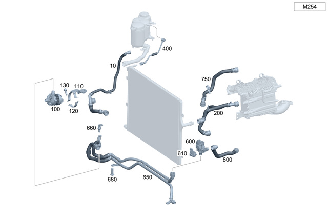 2545016202 - : Holder for Mercedes-Benz: CLE53 AMG, E350, GLC300, GLC350e Image